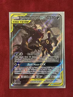 Pokemon Sun & Moon Promo Umbreon & Darkrai GX SM41 - NEAR MINT - Image 1