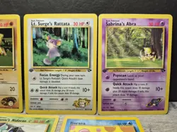 Pokemon Card WoTC 5 Card Vintage Collection Lot, 1st Ed Neo & Gym Challenge Sets - Image 3