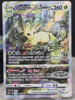 Pokemon Card Leafeon VSTAR Crown Zenith Galarian Gallery GG35/GG70 Ultra Rare NM - Image 5
