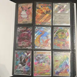Pokemon big 150+ Card Collection Lot Vintage/Modern Binder Ex, Gx, full art, etc - Image 2