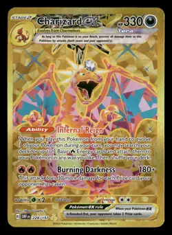 Charizard ex - 228/197 - Secret Rare - Obsidian Flames - Pokemon Card - LP - Image 1