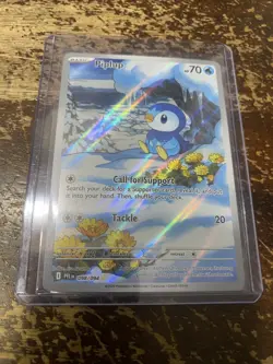 2025 Pokemon Phantasmal Flames Piplup Illustration Rare #098/094 VHTF RARE IR - Image 1
