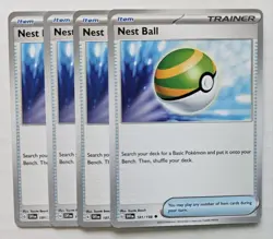 Nest Ball 181/198 Playset Pokemon TCG Scarlet Violet Base Set NM X4 - Image 1