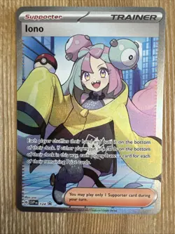 Iono SVP 124 Promo Iono Premium Tournament Collection Full Art NM Pokemon Card - Image 1