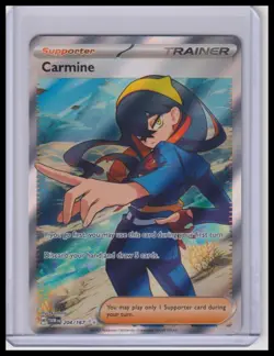 Carmine 204/167 Twilight Masquerade Full Art Ultra Rare Holo Pokemon Card NM - Image 1