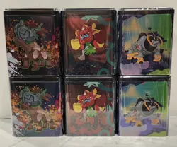 POKEMON 2025 STACKING TIN LOT X6 W/ DISPLAY 18 BOOSTER PACKS NEW FACTORY SEALED! - Image 3