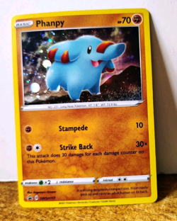 POKEMON PHANPY SWSH117 COSMOS HOLO BLACK STAR PROMO LP - Image 1