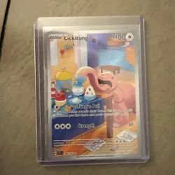 Pokemon TCG Lickitung Illustration Temporal Forces #180/162 Near Mint Condition - Image 1