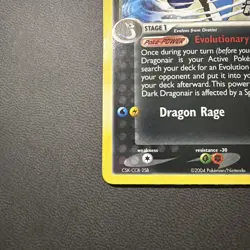 2004 Pokemon Team Rocket Returns Dark Dragonair [Reverse Holo] 31/109 MP see pic - Image 2