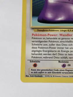 Pokemon Ditto 18/62 Fossil Regular - LP - Non Holo - German - Image 3