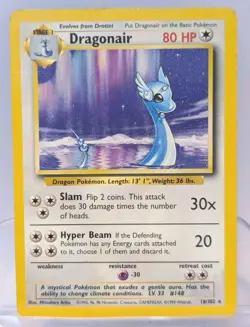 Dragonair 18/102 Base Set Rare Pokemon - Image 1