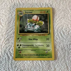 IVYSAUR - 30/102 - Base Set - Pokemon Card - LP Wotc Vintage - Image 1