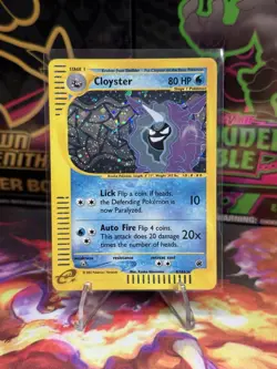 NM Cloyster 008/165 Holo Rare 2002 Expedition Pokemon TCG - Image 1