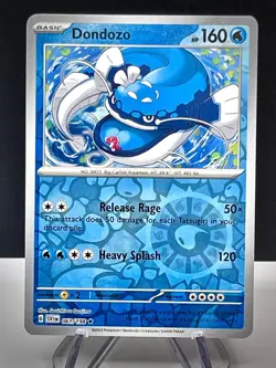 Pokemon TCG Dondozo Scarlet & Violet Base Set 061/198 Reverse Holo Rare - Image 1