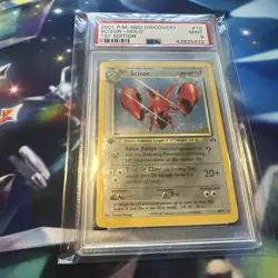 Pokemon 2001 P.M. Neo Discovery Scizor Holo 1st Edition PSA 9 Mint Rare Card - Image 5