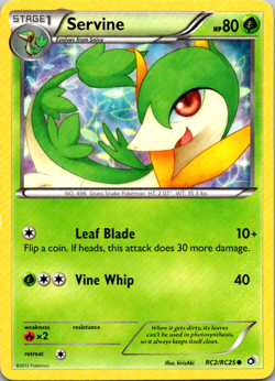 Servine RC2/RC25 Legendary Treasures Radiant Collection Pokemon Card - Image 1