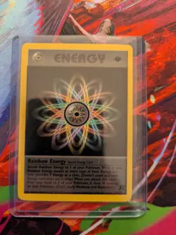 Pokemon TCG Rainbow Energy 80/82 Rocket First Edition NM - Image 1