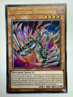 Cyberdark Chimera - SDCS-EN002 - Ultra Rare - Unlimited Edition - Lightly Played - Image 1
