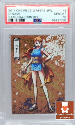PSA10 One Piece Wafers Card Japanese Onami Nami Samurai Country 2019 Kimono JP - Image 1