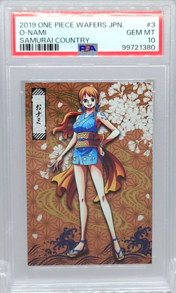 PSA10 One Piece Wafers Card Japanese Onami Nami Samurai Country 2019 Kimono JP - Image 2