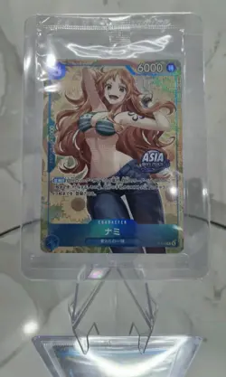 Nami P-112 Asia ONE PIECE CARD GAME Mini-tin Pack Set Vol.2 Exclusive Promo 2025 - Image 1