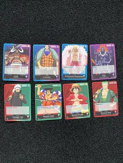 *Pre Errata* ONE PIECE Romance Dawn Leader Full Set Of 8 - Image 1