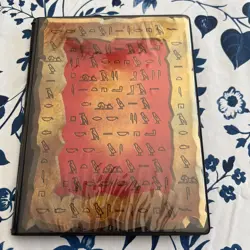 Yu-Gi-Oh Toy Site 2002 Pharaoh Tablet Binder in Great Condition With 27 Cards - Image 1