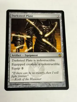 MTG 1x Darksteel Plate Mirrodin Besieged Modern Magic the Gathering Card x1 NM - Image 1