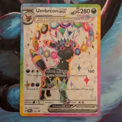 Pokemon TCG Umbreon ex SVP176 Full Art Promo EX Scarlet & Violet Holo Card - Image 1
