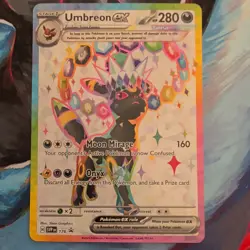 Pokemon TCG Umbreon ex SVP176 Full Art Promo EX Scarlet & Violet Holo Card - Image 1