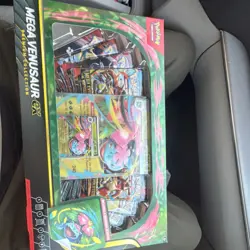 Pokemon Mega Venusaur EX Premium Collection Box Promo Booster 8 Foil Cards 2025 - Image 1
