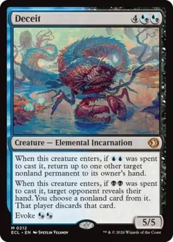 ~ Deceit ~ NM ~ Lorwyn Eclipsed ~ MTG ~ - Image 1