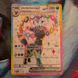 Pokemon TCG Umbreon ex SVP176 Full Art Promo EX Scarlet & Violet Holo Card - Image 1
