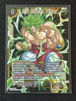 Dragon Ball Super Card Game SS Broly Vigor SR Foil Card BT27-84 - Image 1