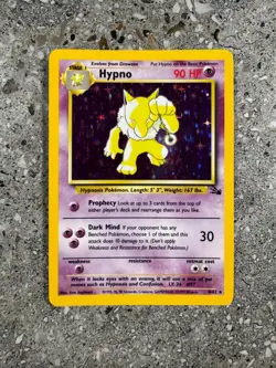 Pokemon TCG Cards Hypno 8/62 Fossil Holo Rare NM - Image 1