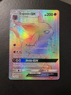 Pokemon Espeon GX Rainbow Secret Rare TCG Card 152/149 Near Mint NM - Image 1