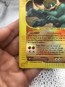 Pokemon English Expedition Machamp Reverse Holo Card 16/165 E Series - Image 5