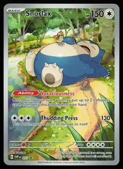 Snorlax 051 Holo Illustration Rare Scarlet & Violet Promo Pokemon Card - Image 1