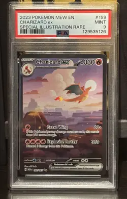 Pokemon TCG Charizard EX Scarlet & Violet 151 Card 199/165 PSA 9 - Image 1