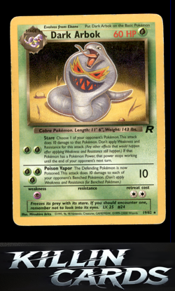 Dark Arbok (19) 19/82 Pokemon Rare Team Rocket Card LP - Image 1