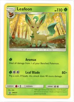 Leafeon SM237 Promo Pokemon Card - Image 1