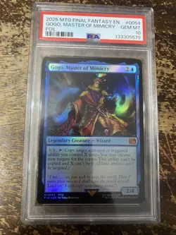MTG Final Fantasy Foil Mythic #0054 Gogo Master Of Mimicry PSA GEM MINT 10 RARE - Image 1