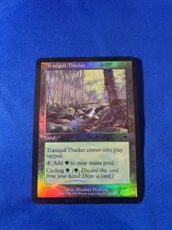 FOIL TRANQUIL THICKET LP Onslaught Original mtg Magic fast shipping - Image 1