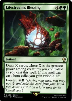 MTG Lifestream's Blessing (67) | NM | Cmd: Final Fantasy {FIC} - Image 1