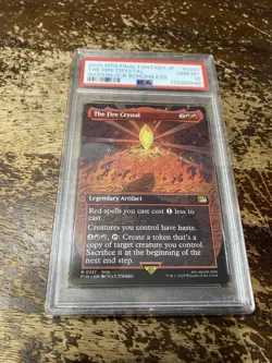 MTG The Fire Crystal (Borderless) Final Fantasy Regular #0337 PSA GEM MINT 10 - Image 1
