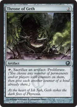 Throne of Geth - Scars of Mirrodin #211/249 MTG Magic The Gathering - Image 1