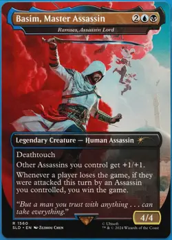 Basim Master Assassin Ramses Assassin Lord (Secret Lair Promo) MINT MTG (508164) - Image 1