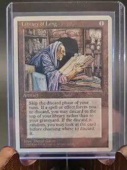 Library of Leng Forth Edition MTG Regular Moderately Played - Image 3