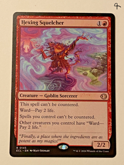 MTG - Hexing Squelcher - Regular Rare #0145 - Lorwyn Eclipsed - Image 1