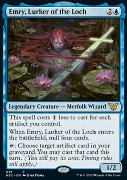 MTG Emry, Lurker of the Loch (91/192) Kamigawa Neon Dynasty Commander NM - Image 1